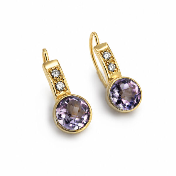 023527 stuchlik zlate nausnice s ametysty a diamanty